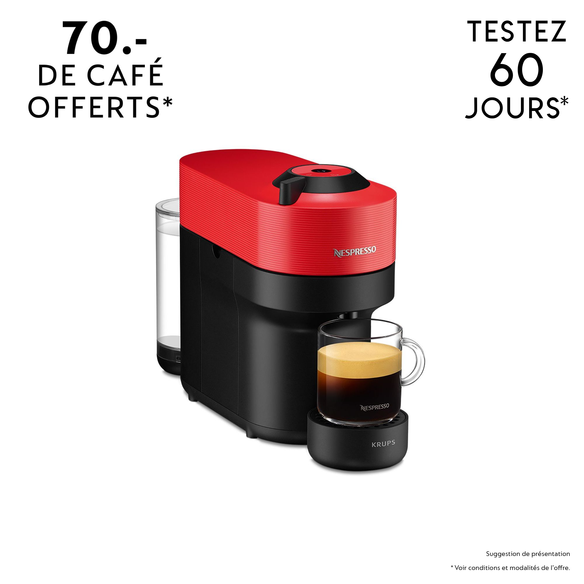 Nespresso Vertuo Pop Spicy Red XN9205CH