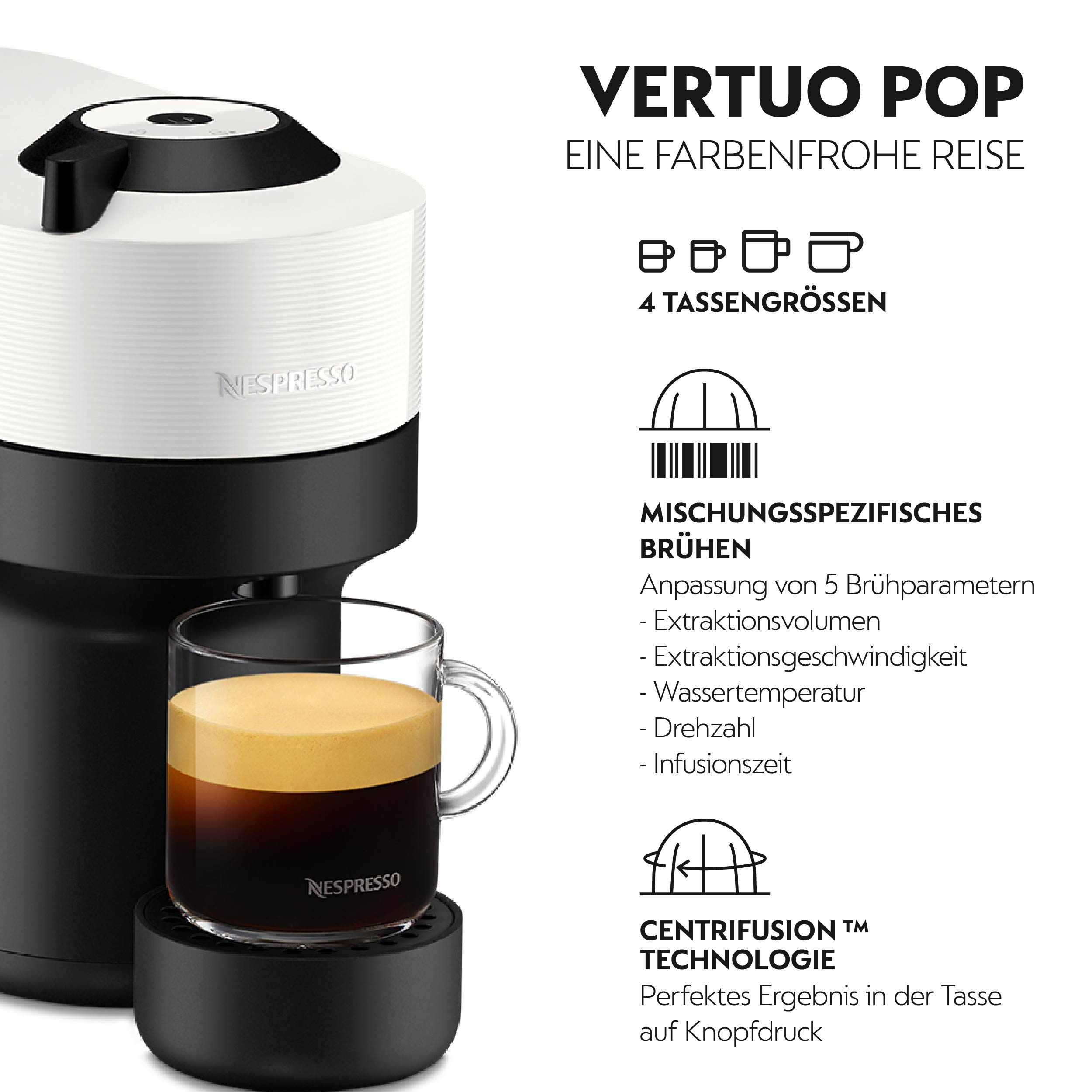 Nespresso Vertuo Pop Coconut White XN9201CH