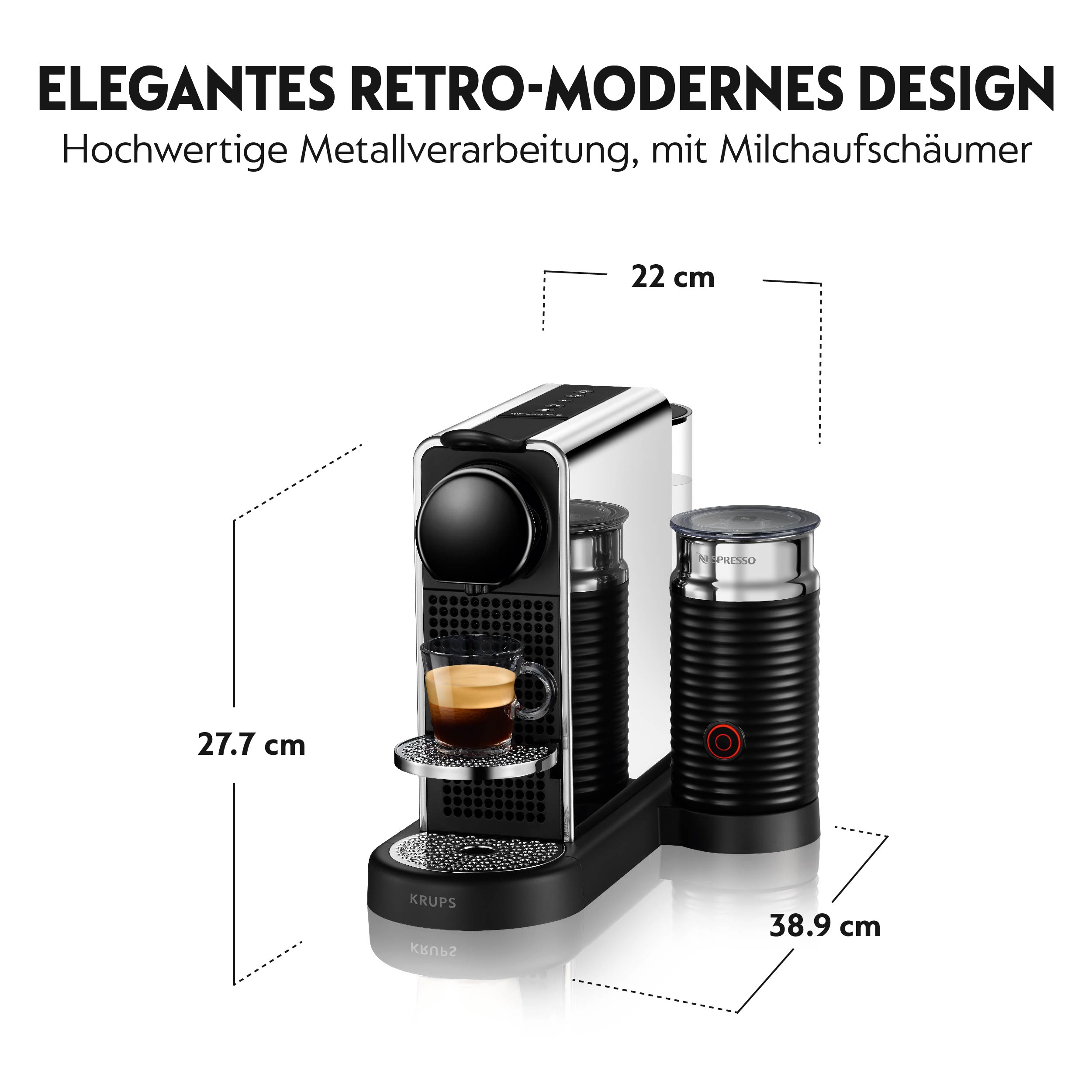 Nespresso CitiZ Platinum&Milk XN630DCH